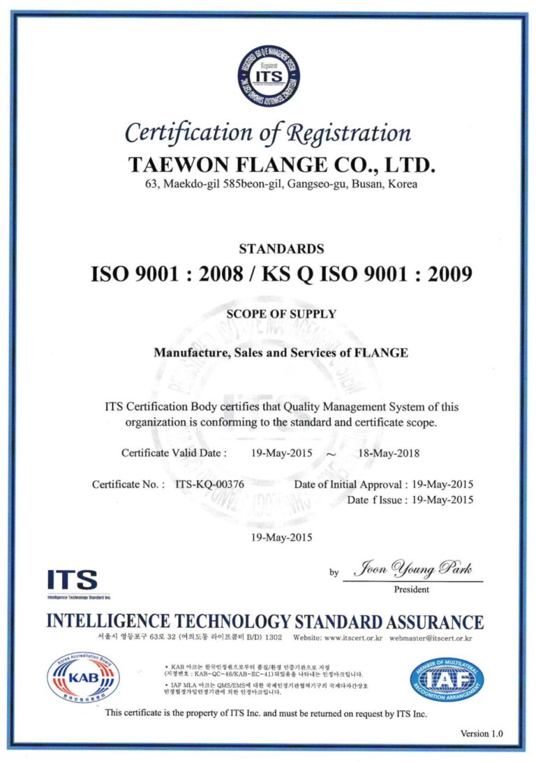 ISO 9001 Cert (English)